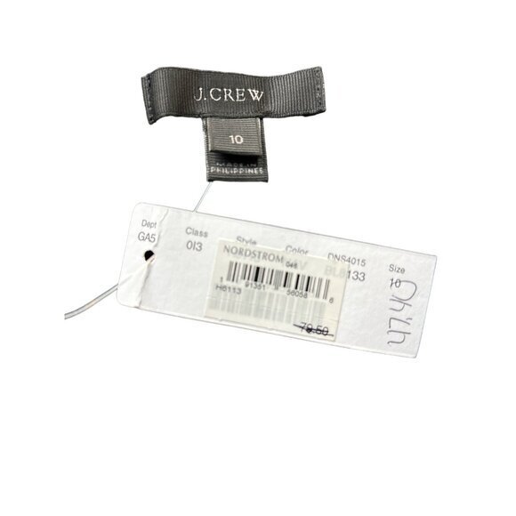 J Crew Ruffle Pencil Skirt in 365 Crepe Navy Blue Size 10 Career Professional NW - Picture 9 of 9